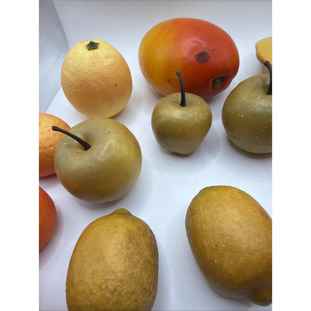 Mixed Artificial Fruit Set Faux Apples‎ Oranges Decor Bowl Filler Kitchen